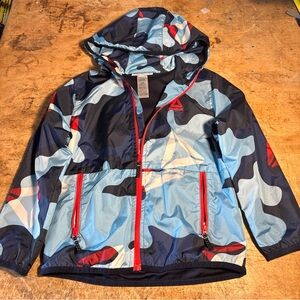 Reebok Kids Raincoat - Blue and Red Camo